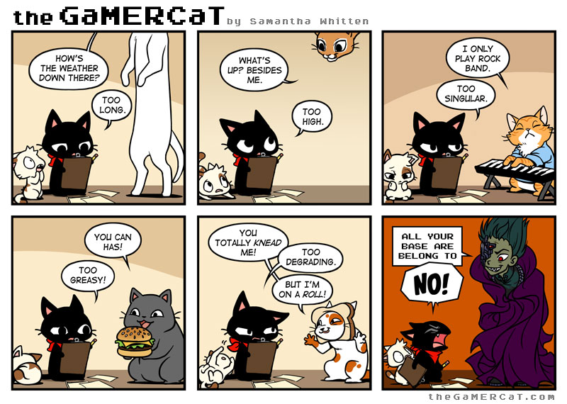 The GaMERCaT  Gamer cat, Fun comics, Cat comics