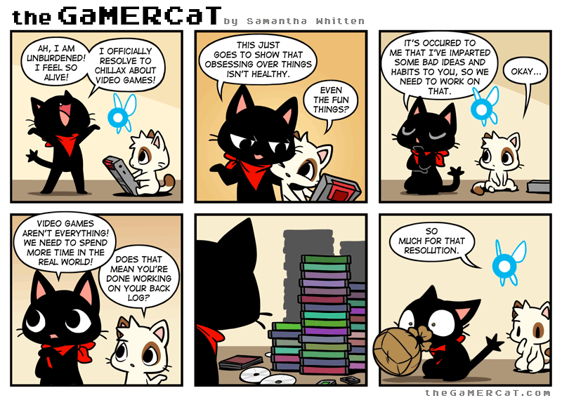 The GaMERCaT  Gamer cat, Fun comics, Cat comics