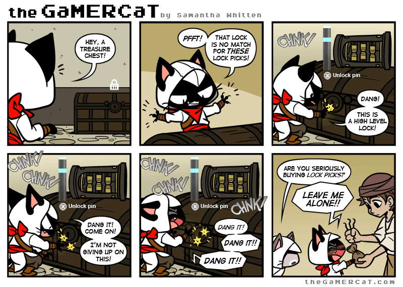Gamer Cat Comic GIFs