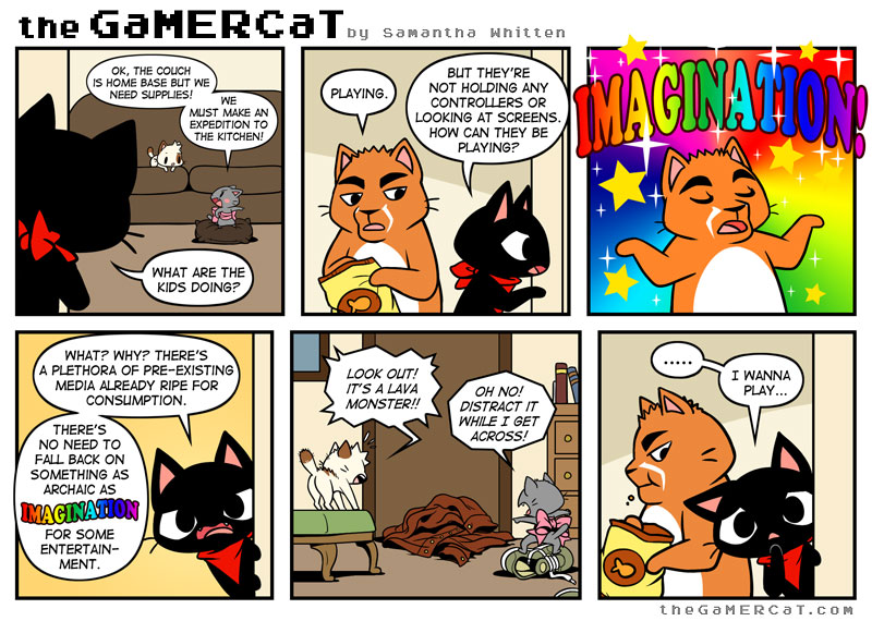 The GaMERCaT  Gamer cat, Fun comics, Cat comics