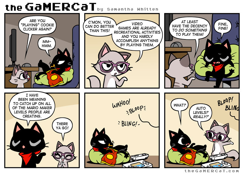 Samantha Whitten, creating The GaMERCaT Comics