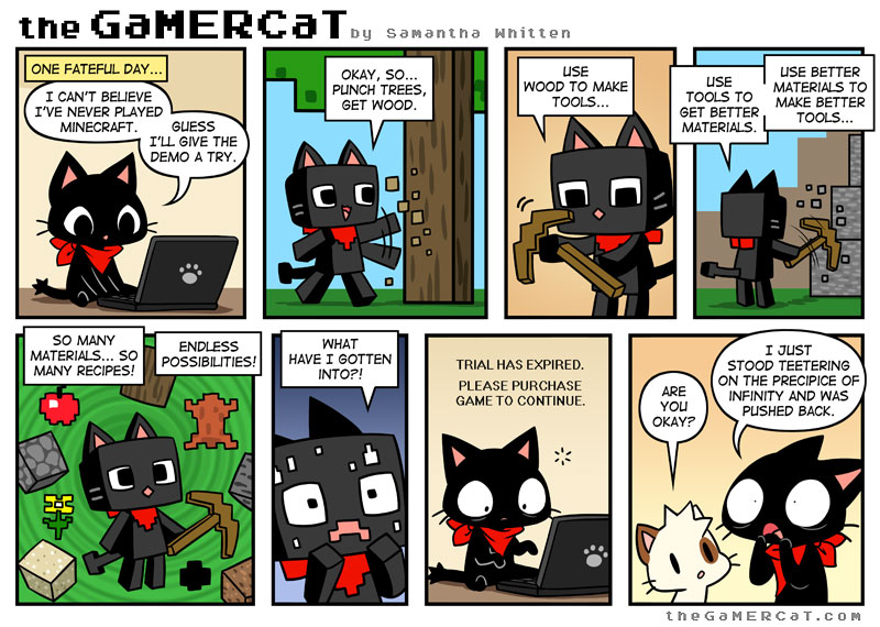 Samantha Whitten, creating The GaMERCaT Comics