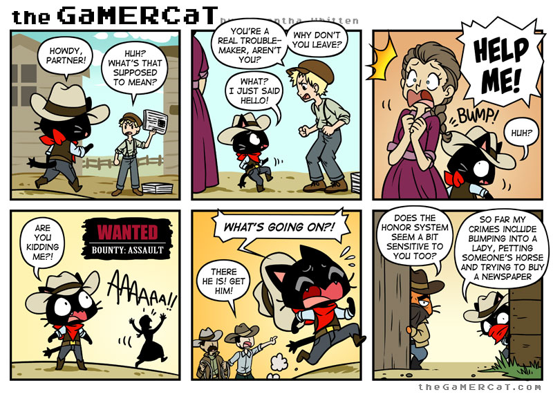 Комиксы про игроков и the GAMERCAT. Котёнок глюк из the GAMERCAT.