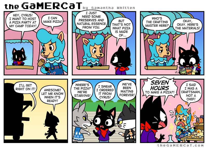 Samantha Whitten, creating The GaMERCaT Comics